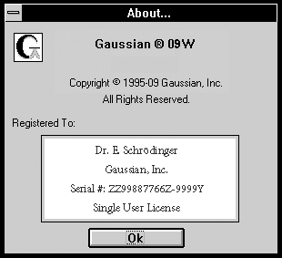 gaussian 09w utilities